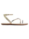 Schutz Valeria Toe Loop Ankle Strap Sandal In Multi