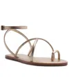 Schutz Valeria Toe Loop Ankle Strap Sandal In Brown