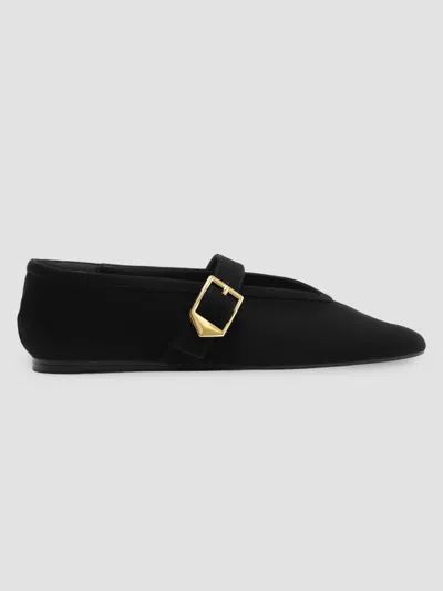 Schutz Women's Vick Suede Ballerina Flats In Black