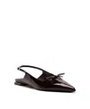 Schutz Violetta Sculpt Slingback Ballet Flat In Maplewood, Women's At Urban Outfitters In Black