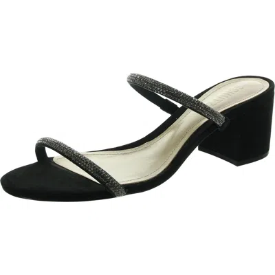 Schutz Womens Embellished Slide In Black