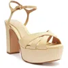 Schutz Womens Peep Toe Adjustable Block Heel