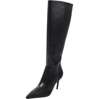 Schutz Womens Zipper Man Made Knee-high Boots In Black