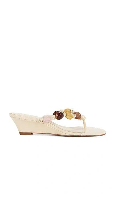 Schutz X Revolve Saphire Wedge Sandal In White