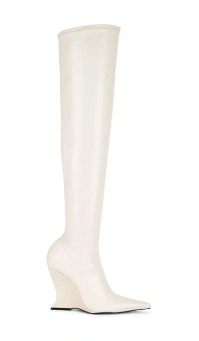Schutz X Revolve Siena Over The Knee Boot In White