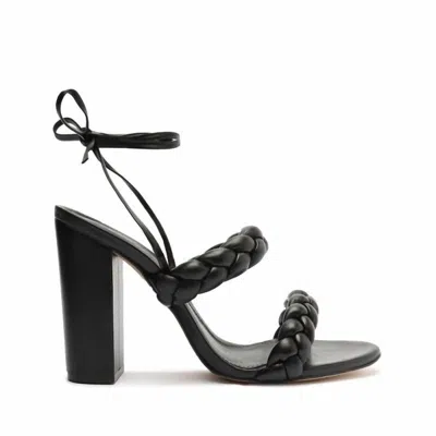 Schutz Zarda High Block Heels In Black In Grey