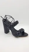 Schutz Zarda High Block Heels In Black In Grey