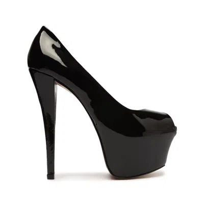 Schutz Zelda Platform Patent Leather Pumps In Black Patent