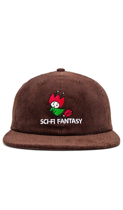 Sci-fi Fantasy Flying Rose Hat In Brown