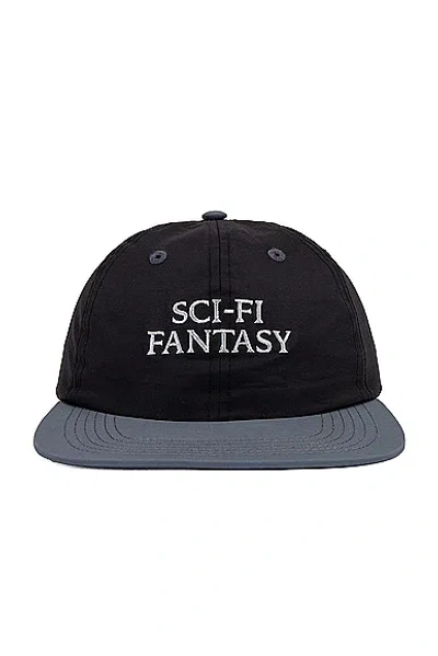 Sci-fi Fantasy Nylon Logo Hat In Black
