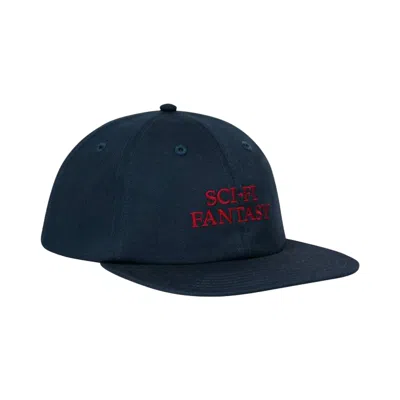 Pre-owned Sci-fi Fantasy Herringbone Logo Hat 'navy' | Blue | Men's Size Onesize