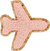 Scl2016 Glitter Airplane Patch