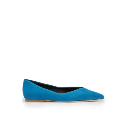 Sclarandis Women's Blue Lara Azure Suede