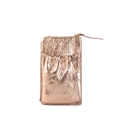 Sclarandis Women's Desy Gold Crossbody Bag