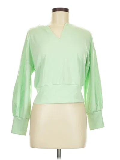 Pre-owned Scoop 3/4 Sleeve T-shirt In Green