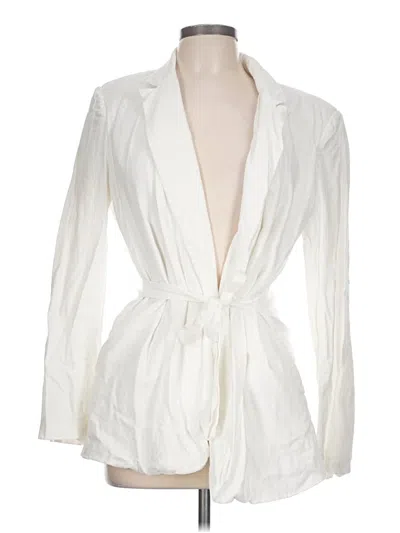 Pre-owned Scoop Blazer Jacket In Ivory