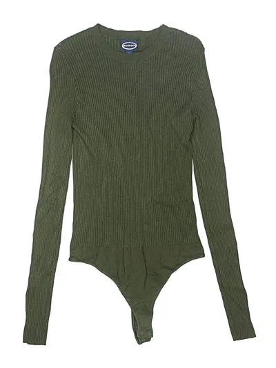 Pre-owned Scoop Bodysuit In Green