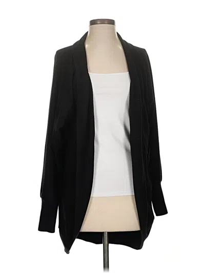 Pre-owned Scoop Cardigan Sweater In Black