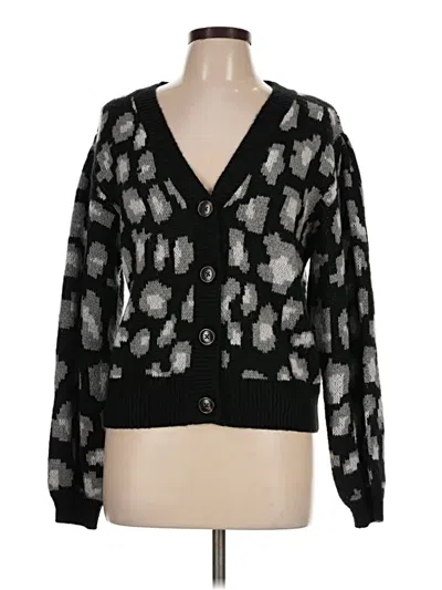 Pre-owned Scoop Cardigan Sweater In Black