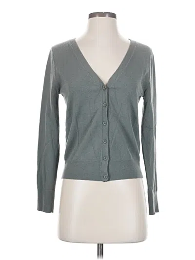 Pre-owned Scoop Cardigan Sweater In Gray