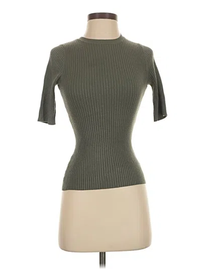 Pre-owned Scoop Cardigan Sweater In Green
