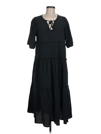 Pre-owned Scoop Casual Dress In Black