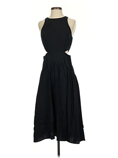 Pre-owned Scoop Casual Dress In Black