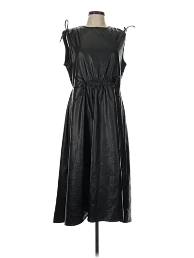 Pre-owned Scoop Casual Dress In Black
