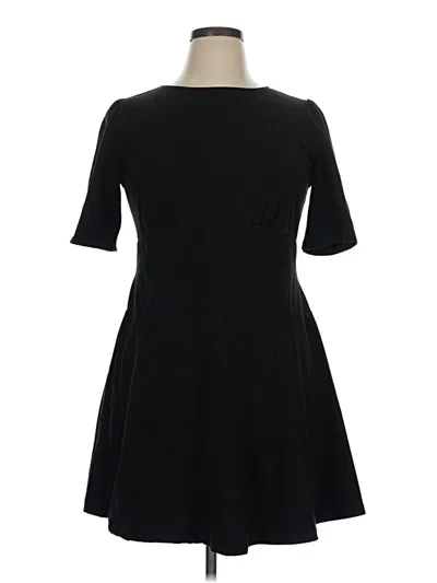 Pre-owned Scoop Casual Dress In Black