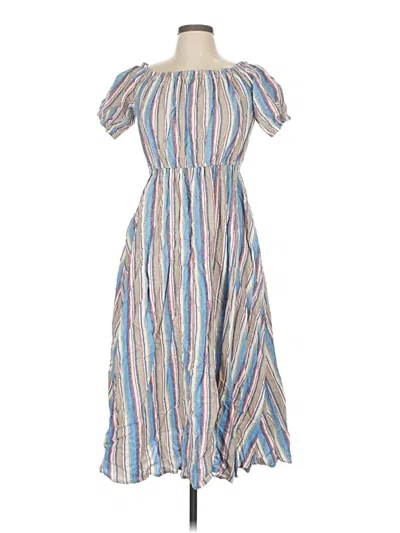 Pre-owned Scoop Casual Dress In Blue