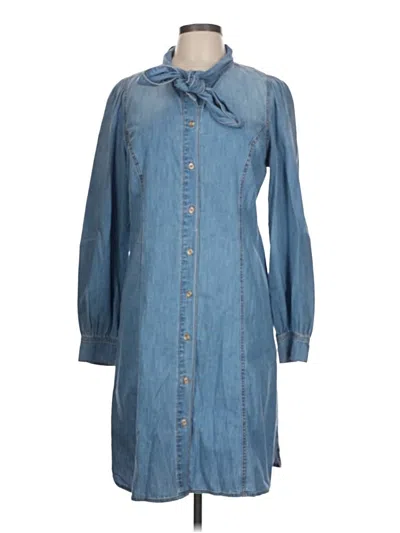 Pre-owned Scoop Casual Dress In Blue