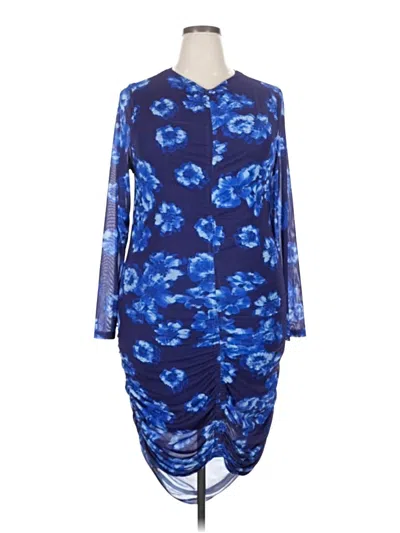 Pre-owned Scoop Casual Dress In Blue