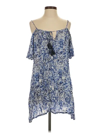 Pre-owned Scoop Casual Dress In Blue