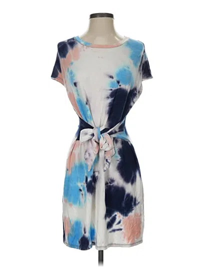 Pre-owned Scoop Casual Dress In Blue