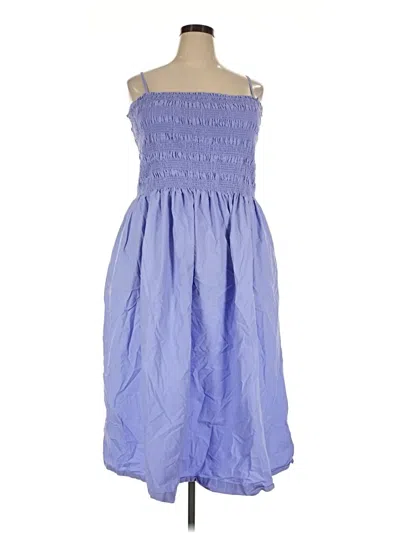 Pre-owned Scoop Casual Dress In Blue
