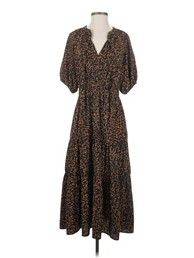 Pre-owned Scoop Casual Dress In Brown