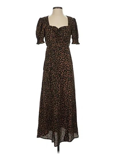 Pre-owned Scoop Casual Dress In Brown