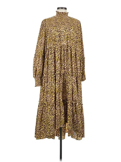 Pre-owned Scoop Casual Dress In Brown