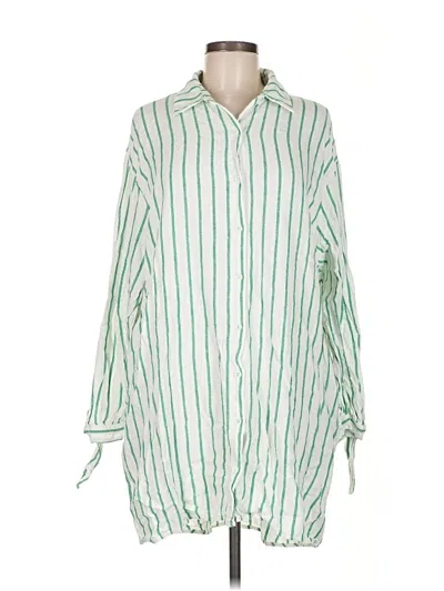Pre-owned Scoop Casual Dress In Green
