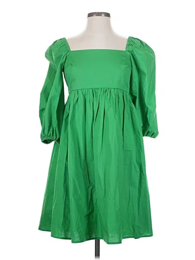 Pre-owned Scoop Casual Dress In Green