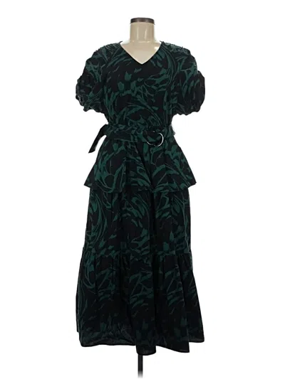 Pre-owned Scoop Casual Dress In Green