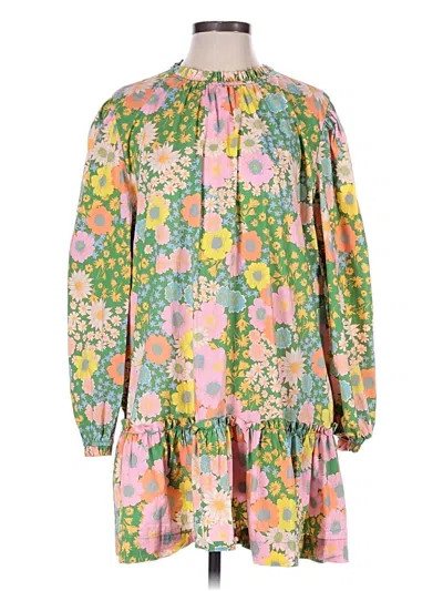 Pre-owned Scoop Casual Dress In Green