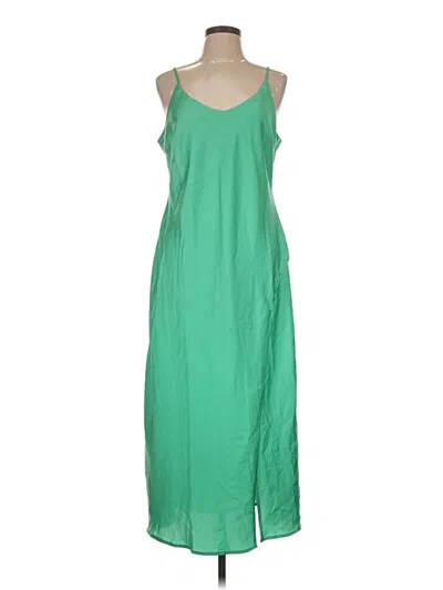 Pre-owned Scoop Casual Dress In Green