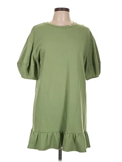 Pre-owned Scoop Casual Dress In Green