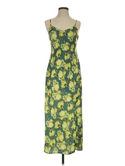 Pre-owned Scoop Casual Dress In Green