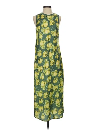 Pre-owned Scoop Casual Dress In Green