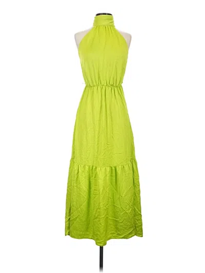 Pre-owned Scoop Casual Dress In Green