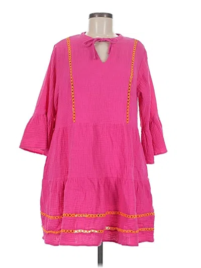 Pre-owned Scoop Casual Dress In Pink