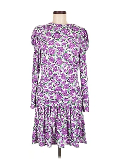 Pre-owned Scoop Casual Dress In Purple