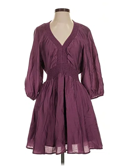Pre-owned Scoop Casual Dress In Purple